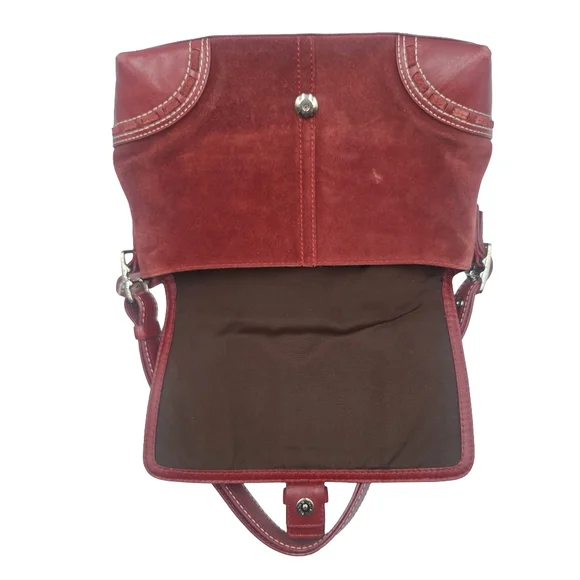 Vintage Y2K Coach Soho Hamptons Suede Leather Convertible Bag - Picture 9 of 12